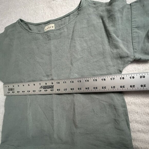 Offon Clothing Women's Round Neck Short Sleeve Pullover Casual Blouse Green ?? - Picture 5 of 7